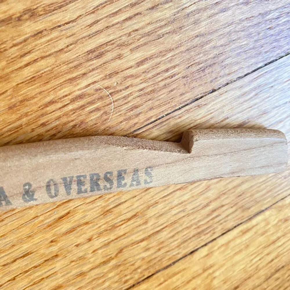 Vintage Wooden Hotel Clothing Hangers Set of 2 Mens Womens Hilton Sheraton